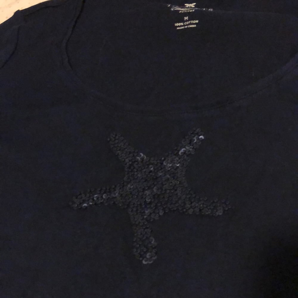 Talbots starfish tee